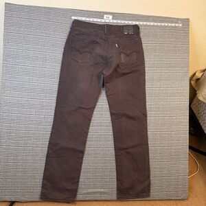Levi's 514 Men's Jeans Black Cotton Denim Straight Fit Size 34x34